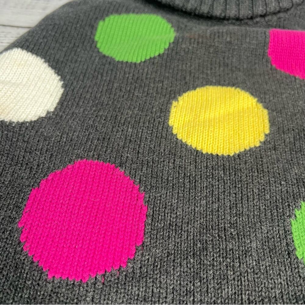 Gymboree Girls XS Polka Dot Turtleneck Poncho Sweater Cotton 2010 Merry & Bright - Picture 8 of 9